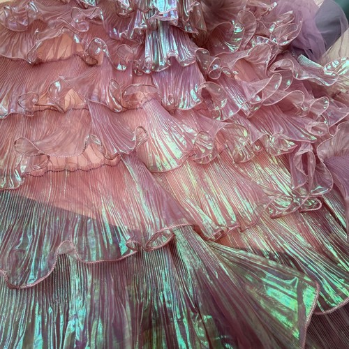 Shimmery layers ruffled lace - shimmery,
