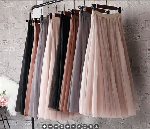 Women long puffy tulle rock - women's,