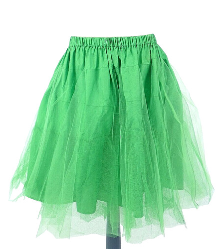 Green tulle tutu skirt puffy - tutu,